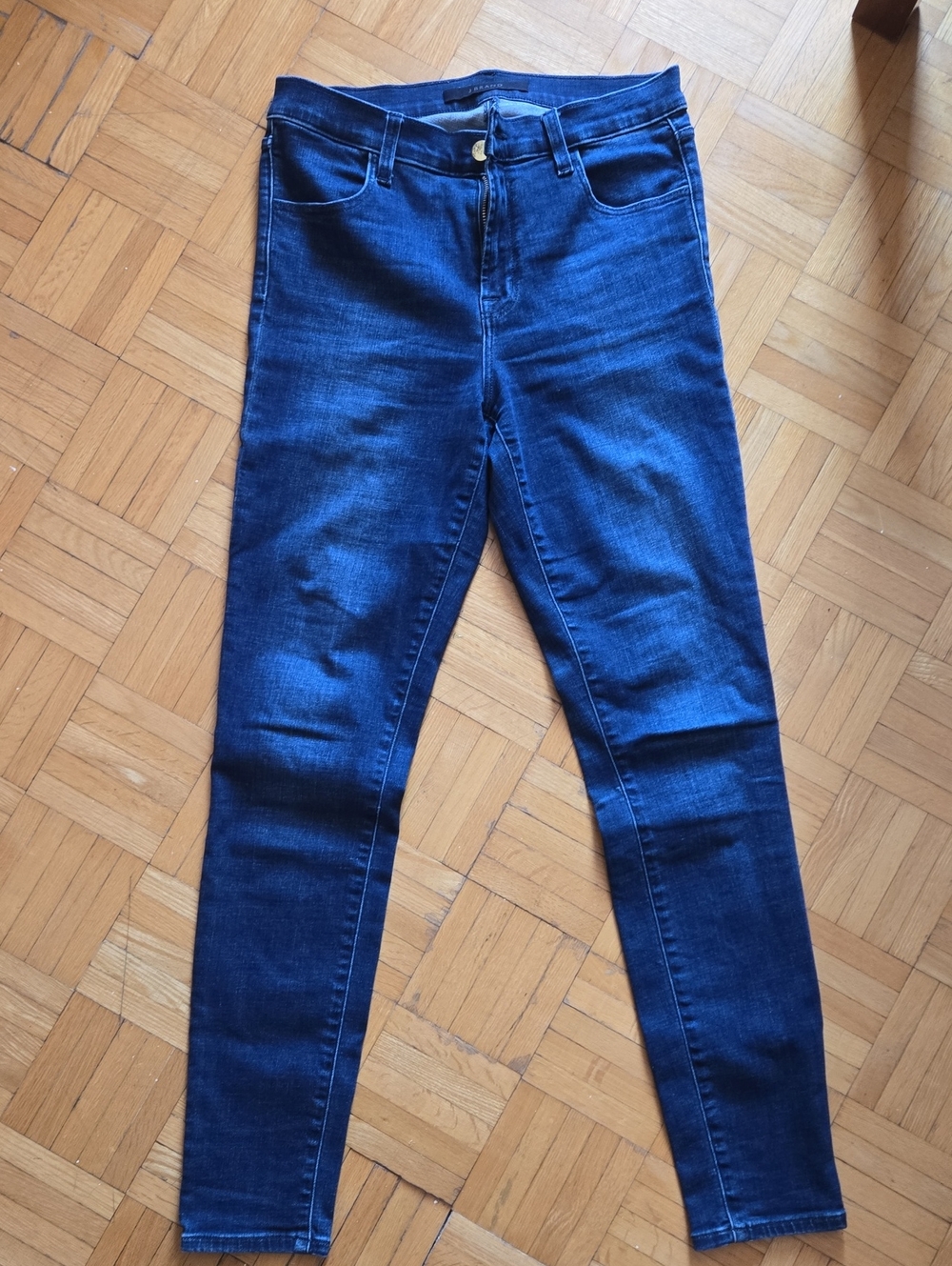 J Brand Womens Skinny Jeans - Dark Indigo Blue